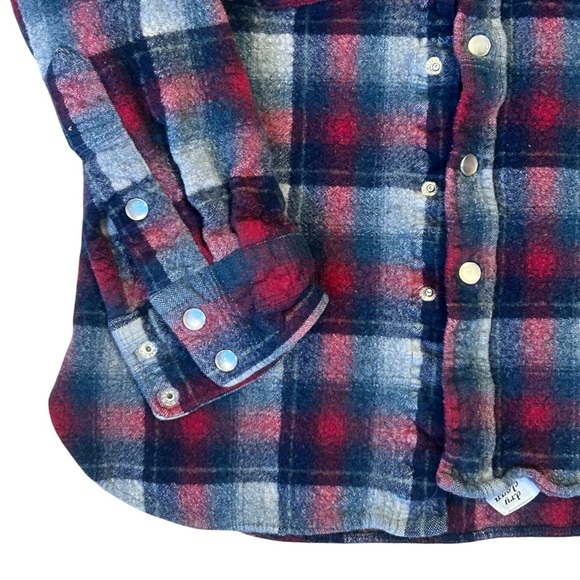 Vtg Pendleton High Grade Western Wear Pearl Snap Virgin Wool Shirt Plaid 60s 7 - Picture 2 of 8